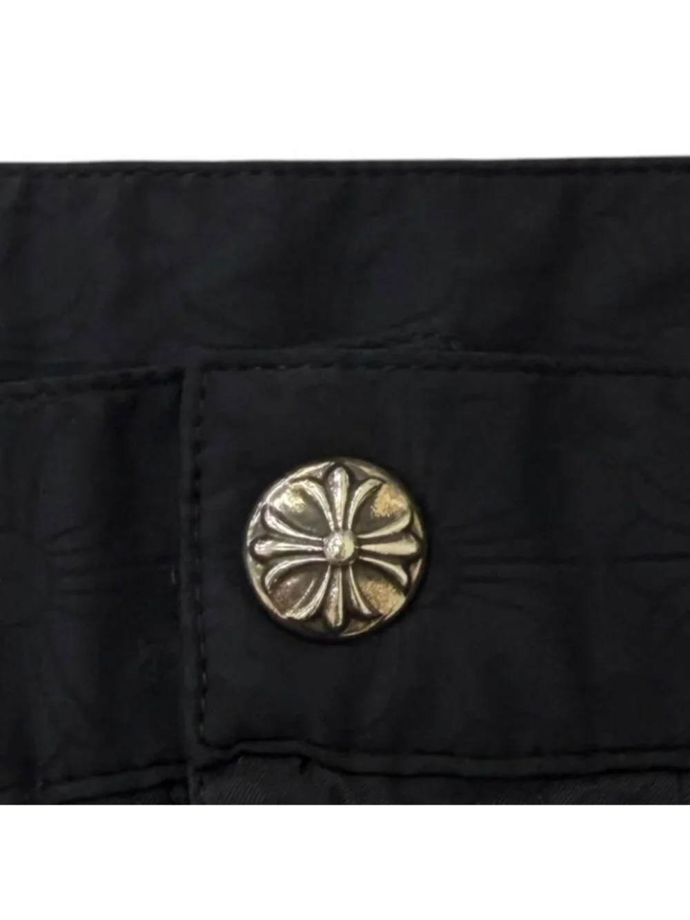 Chrome Hearts Y NOT CH Plus Swim Shorts Cross Ball Dagger Zip CH Plusall Over